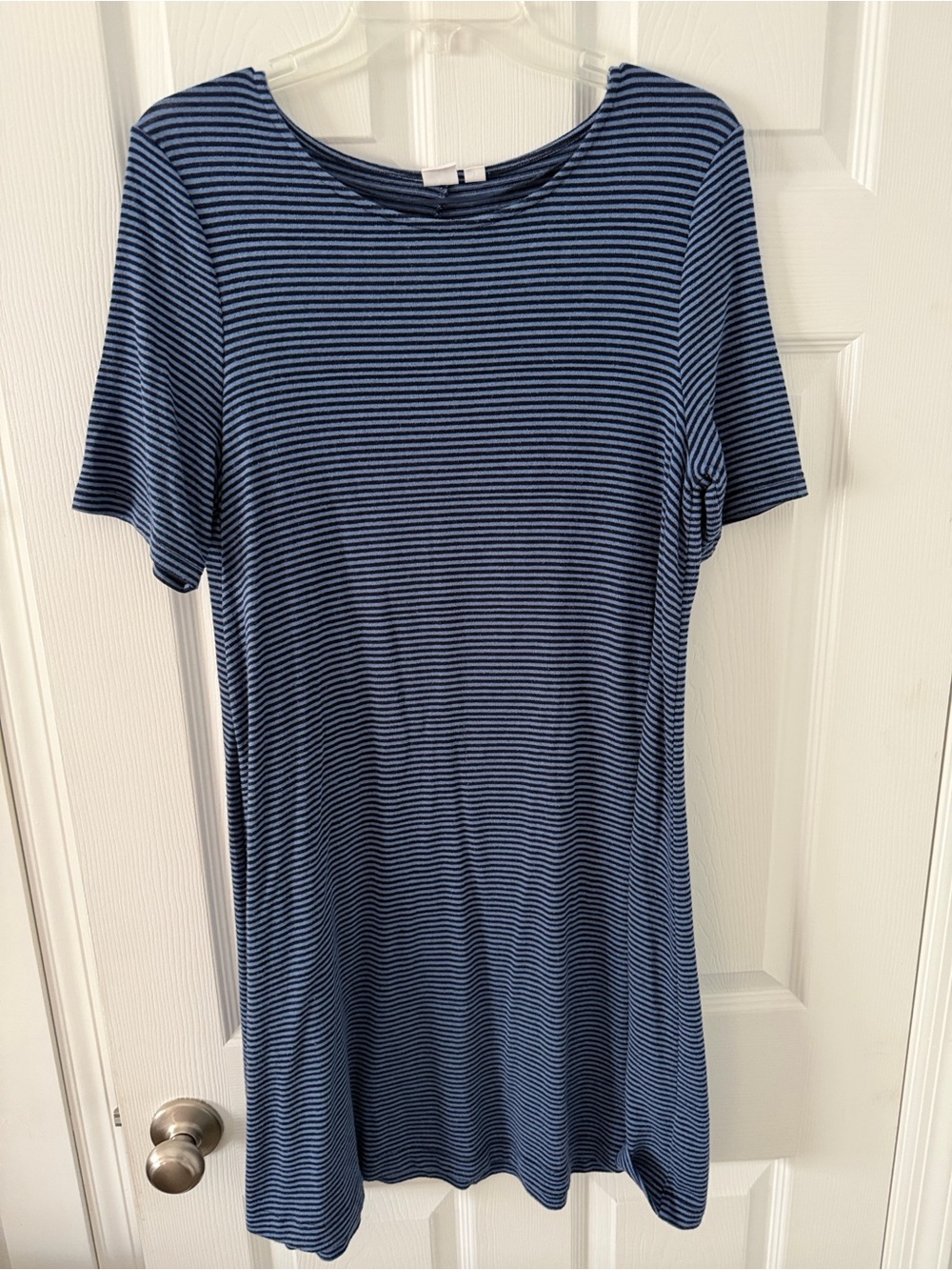 Women’s Gap Casual Blue and Black Striped Dress